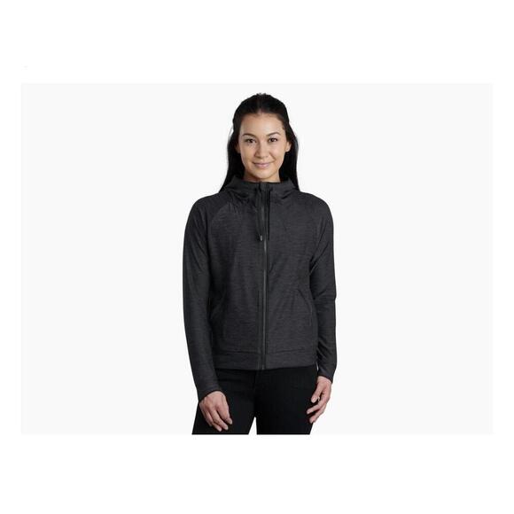KÜHL Revivr Hoody NWT Womens Size L Raven Full Zip UPF 50+ Performance - Picture 3 of 4